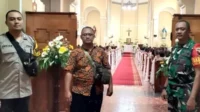 Babinsa Samaan Amankan Ibadah Paskah 2024