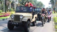 Dandim 0833 bersama Forkopimda Kota Malang arak Piala Adipura. (ist) - Dandim 0833 Bersama Forkopimda Kota Malang Arak Piala Adipura