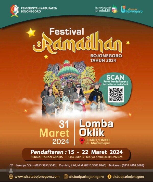 Lestarikan Tradisi, Disbudpar Bojonegoro Gelar Lomba Oklik