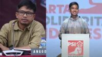 Ketua Divisi Teknis KPU Idham Kholik dan Ketum PSI Kaesang Pangarep. (ist) - Suara PSI Melonjak, KPU: Kesalahan Sirekap
