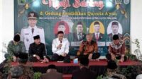 Ngaji bareng di gedung baru Qurrota A'yun bersama Pj Wali Kota Malang dan pimpinan DPRD Kota Malang. (Seru.co.id/afi) - Peletakan Keramik Pertama Gedung Baru, Pj Wali Kota Malang Berharap Qurrota A'yun Bermanfaat untuk Kota Malang