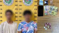 Pelaku dan barang bukti yang berhasil diamankan Polres Situbondo. (Seru.co.id/aza) - Operasi Pekat Semeru 2024, Sehari Polres Situbondo Ungkap Tiga Kasus Judi Online dan Satu Kasus Okerbaya