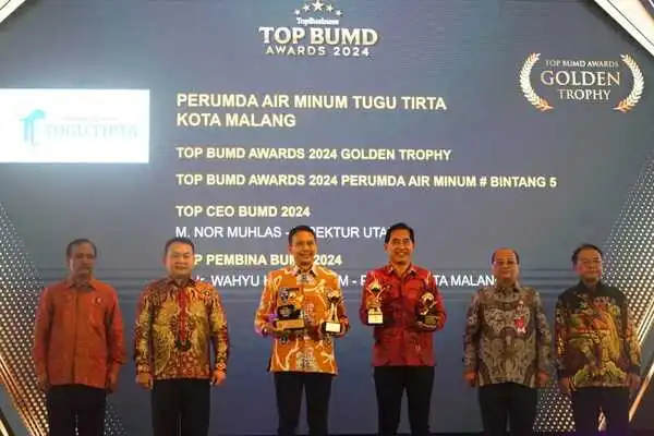 Jelang HUT ke-110, Kota Malang Borong 7 Penghargaan Top BUMD Award 2024