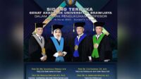 UB Kukuhkan Prof Kadarisman Hidayat, Prof Uun Yanuhar, Prof Mohamad Muslikh dan Prof Aminudin Afandhi