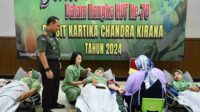 Persit KCK Koorcab Rem 083 PD V/Brw Sumbangkan 1.500 Kantong Darah