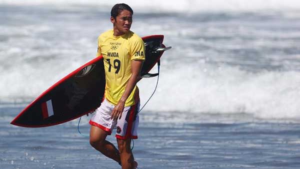Peselancar Rio Waida. (ist) - Rio Waida Pastikan Tiket ke Olimpiade Paris 2024!