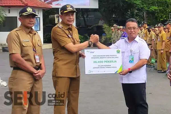 Pj Wali Kota Malang Bersama BPJS Ketenagakerjaan Lindungi 26.400 Pekerja Rentan