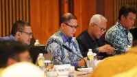 Pj. Wali Kota Batu, Sekda dan Staff ahli dalam acara Forum Strategis Kota Batu. (ist) - Forum Strategis Kota Batu, Pemantapan Rencana Aksi 2024 untuk Kemajuan Bersama