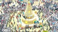 Sebanyak 2024 Buah Durian dibuat Tumpeng Kenduri Durian. (Seru.comid/ful) - KenDuren Wonosalam dan Kirab Tumpeng Durian 2024 Dibuka Pj Bupati Jombang