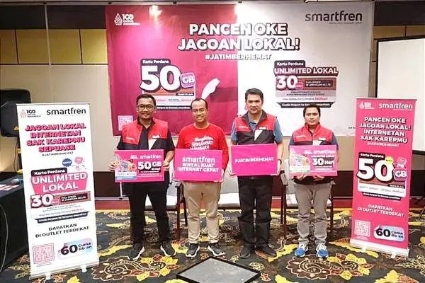 Smartfren Luncurkan Kuota 50 GB dan Unlimited Lokal 30 Hari Edisi Jawa Timur