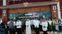 Suasana acara Baznas di gedung Bakorwil Pamekasan. (Seru.co.id/udi) - Baznas Jatim dan Pemkab Pamekasan Salurkan Paket Sembako untuk 1000 Anak Yatim