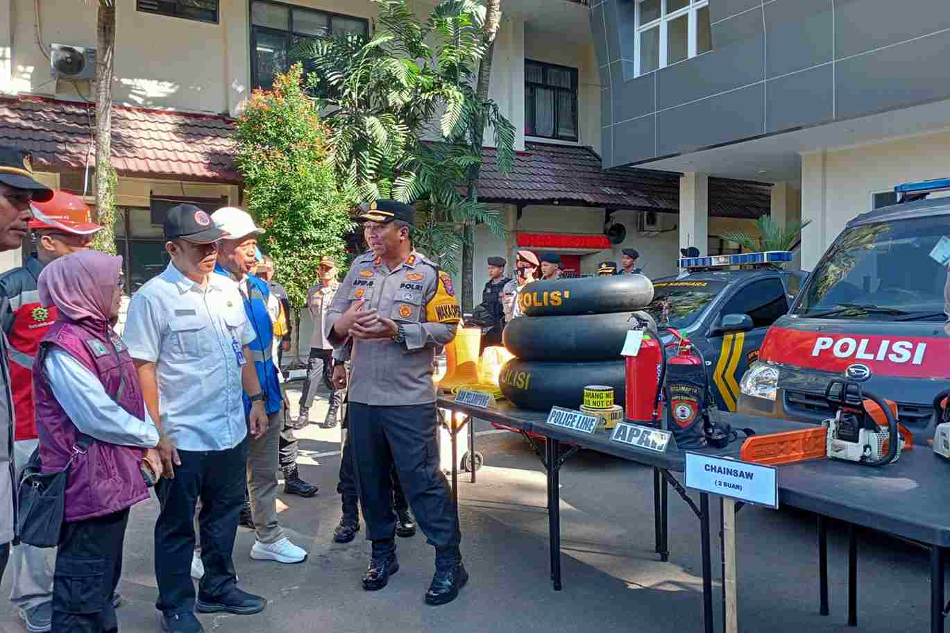 Polresta Makota Gelar Pelatihan Penanggulangan Bencana Hidrometeorologi