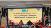 Workshop MAC bangun kemandirian ekonomi anak-anak autis. (mg1) - Pejabat Malang Raya Apresiasi Workshop Malang Autism Center