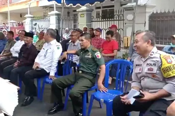 Babinsa dan Bhabinkamtibmas Halal Bihalal bersama Warga Madyopuro