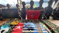 Barang-barang milik OPM yang disita aparat TNI. (ist) - Koops HABEMA Tembak 2 Anggota OPM Serang Paro