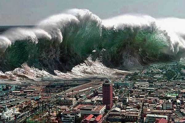 Ilustrasi Tsunami. (ist) - Gempa Taiwan 7,5 M, Sebabkan Tsunami Jepang