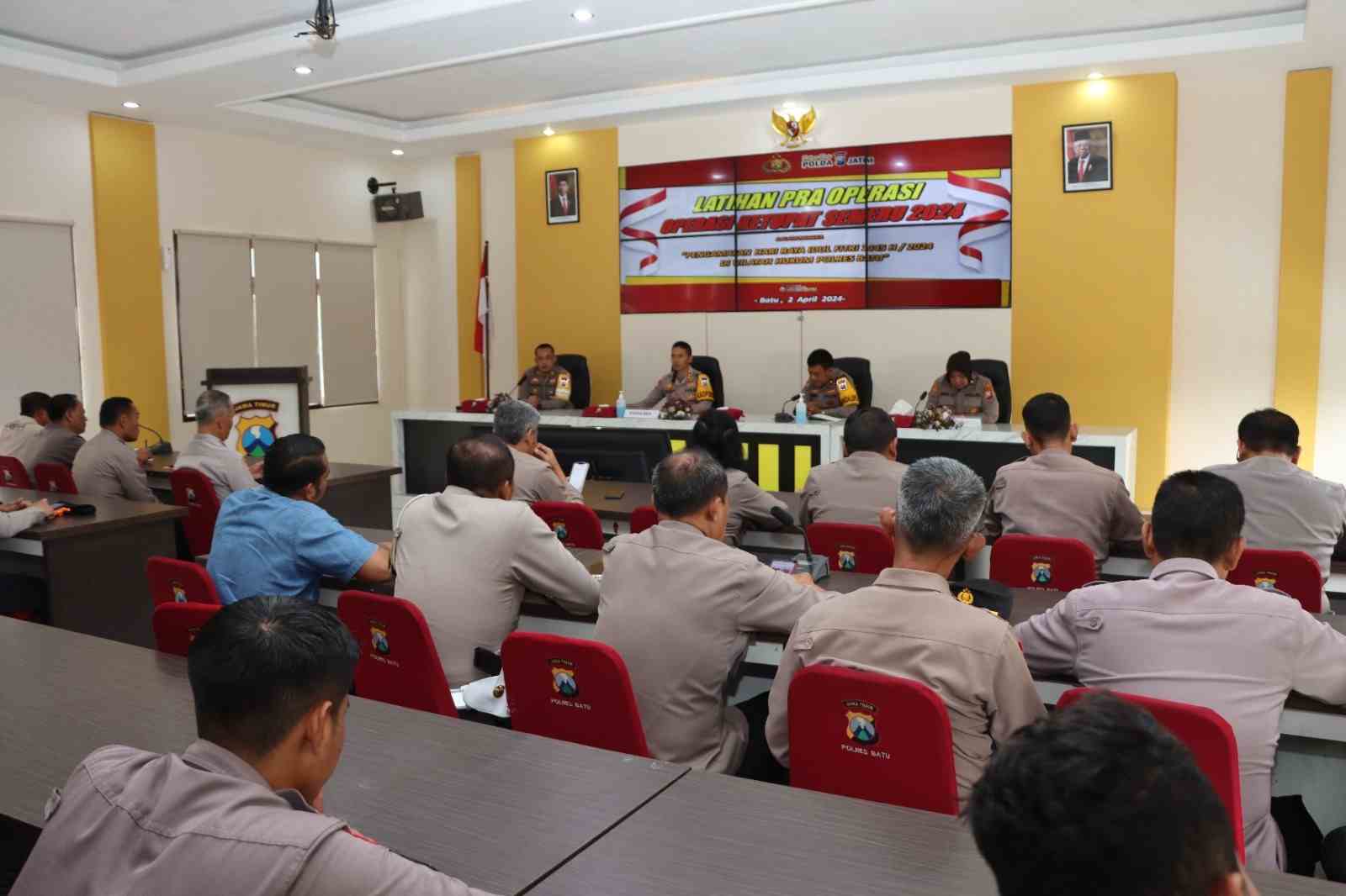 Polres Batu Gelar Latpra Ops Ketupat Semeru 2024 Jelang Arus Mudik Lebaran
