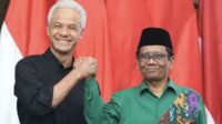 Pasangan calon nomor urut 03, Ganjar Pranowo-Mahfud MD. (ist) - Ganjar Tak Dapat Undangan Penetapan Prabowo-Gibran Presiden Wapres Terpilih