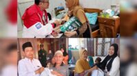 Penyerahan bantuan dari BRI Regional Office Malang kepada penghuni Panti Werdha Al Ishlah, dan KNDJH. (ist) - Program Berbagi Bahagia, BRI Regional Office Malang Beri Bantuan 2 Panti Werdha