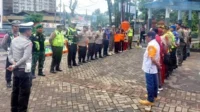 Personel Koramil Lowokwaru Apel Serah Terima Pos Pam Ketupat 2024