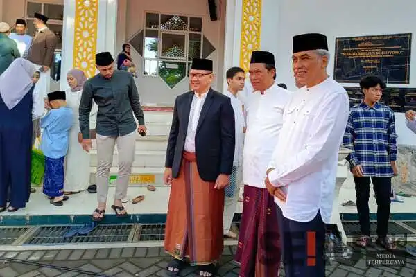 Salat Ied di Masjid Brigjend Soegiyono, Pj Wali Kota Batu Sampaikan Ini
