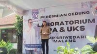 Pj Wali Kota Malang Hadiri Napak Tilas dan Resmikan Laboratorium, UKS dan Klinik Tenis SMP Sriwedari