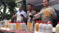 Rilis rumah produksi sabu. (wul) - Rumah Produksi Sabu di Pasuruan Merupakan Jaringan Lapas