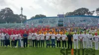Pj Wali Kota Malang Ajak Ribuan Warga Senam Sehat, Rangkaian Kegiatan HUT Kota Malang