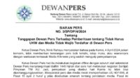 Dewan Pers Bantah Wartawan Tak Harus UKW dan Media Tidak Wajib Terdaftar