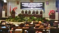 Sidang Paripurna DPRD Kota Malang tentang penyampaian pendapat terkait Laporan Kegiatan Pertanggung Jawaban (LKPJ) Wali Kota Malang 2023. (ws11) - Pj Wali Kota Malang Janjikan Skenario Penyelesaian Pasar Blimbing dan Gadang