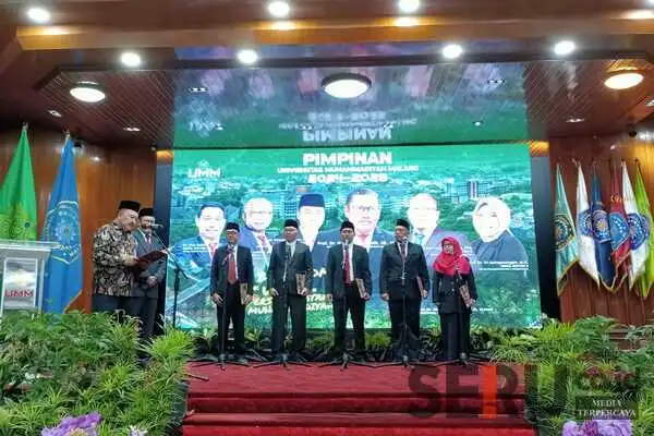 Kembangkan Pandangan dan Misi, UMM Lantik Lima Wakil Rektor dan Sekretaris Universitas