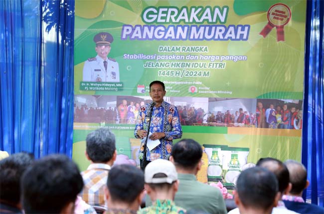 Pj Wali Kota Malang gelar gerakan pangan murah sebagai stabilisasi pasokan dan harga pangan jelang Idulfitri