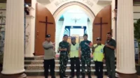 Babinsa Koramil Klojen Pengamanan Ibadah Kenaikan Yesus Kristus