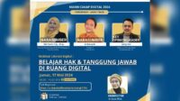Belajar Hak dan Tanggung Jawab di Ruang Digital. (ist) - Webinar di Banyuwangi, Kemenkominfo Bahas Hak dan Tanggung Jawab di Ruang Digital
