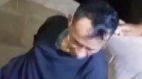 Pelaku saat diamankan warga setempat. (ist) - Terhimpit Ekonomi, Pria Dampit Satroni Rumah Warga Curi Kebutuhan Rumah Tangga