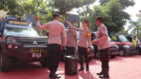 Kapolres Batu Periksa Kesiapan Ranmor dan Anggota Pendukung Tour de Panderman