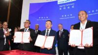 Penandatanganan MoU antara PJT I, CISPDR China dan Indra Karya. (ist) - WWF 2024, PJT I, CISPDR China dan Indra Karya MoU Pengelolaan SDA dan EBT