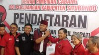 Pengacara ini mendaftar lewat DPC PDI Perjuangan Situbondo. (Seru.co.id/aza) - Seorang Pengacara Daftar Cabup di PDI P Situbondo