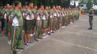 Personel Kodim 0833 Kota Malang senam aerobik jaga kebugaran. (ist) - Personel Kodim 0833 Kota Malang Senam Aerobik Jaga Kebugaran