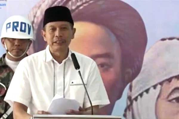 Pj Wali Kota Malang, Dr Ir Wahyu Hidayat MM saat menyampaikan sambutan. (ws11) - Pj Wali Kota Malang Kolaborasi Bersama Muhammadiyah Wujudkan Kota Bermartabat