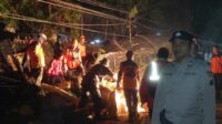 Respon Cepat Polsek Batu Amankan Evakuasi Pohon Tumbang di Sidomulyo