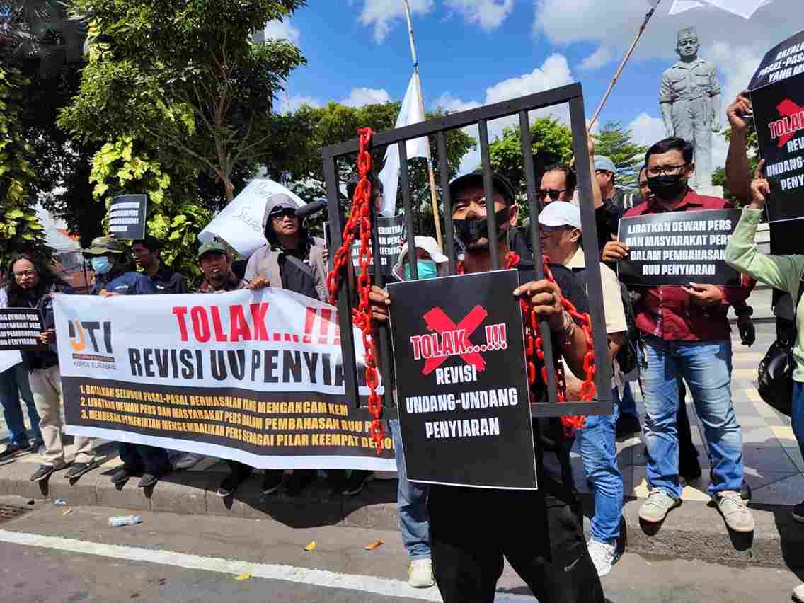 Ancam Kebebasan Pers, IJTI Surabaya Tolak RUU Penyiaran