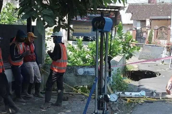 DPUBM Kabupaten Malang Mulai Perbaiki Jembatan Landungsari yang Sudah Lama Ambrol