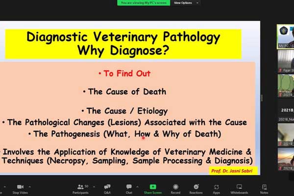 Visiting Professor bertema 'Optimizing Veterinary and Forensic Pathology Education Through Collaborative Teaching and Research Towards a World Class University'. (ist) - FKH UB Jadi Tuan Rumah Visiting Professor dari Malaysia