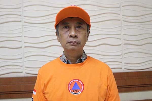 Adi Sukanto (59) Kecamatan Blimbing, peserta Sosialisasi dan Edukasi Rawan Bencana Tematik. (ws11) - Pj Wali Kota Malang Dengar kelompok Rentan dan Ajak Pahami Bencana