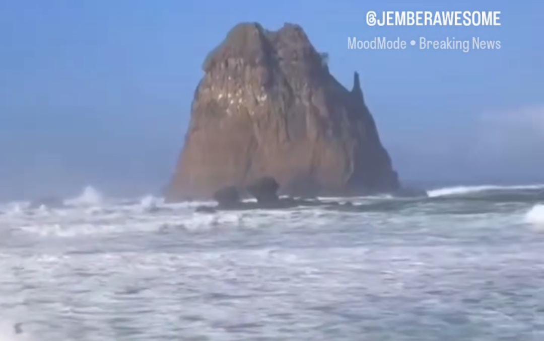 Gangguan Atmosfer Jadi Penyebab Cuaca Ekstrem dan Gelombang Tinggi di Pesisir Jember