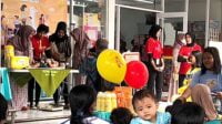 Kegiatan 'Alfamart Sahabat Posyandu' di Desa Watugede, Kecamatan Singosari, Kabupaten Malang. (wul) - Tekan Angka Stunting, Alfamart Bersama Sweety Dry X-Pert Posyandu 25.000 Anak dan Balita