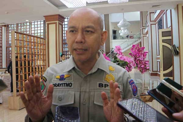 Kepala Badan Penanggulangan Bencana Daerah (BPBD) Kota Malang, Prayitno bersama awak media. (ws11) - Pj Wali Kota Malang Dengar kelompok Rentan dan Ajak Pahami Bencana