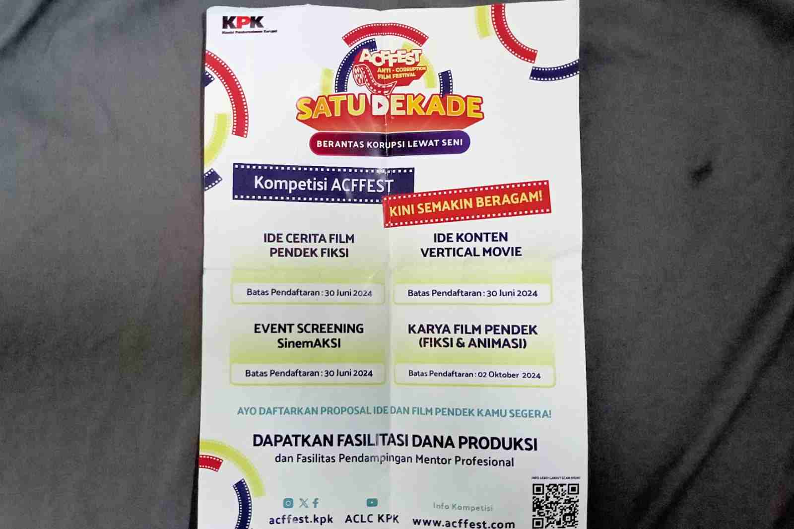 ACFFest 2024, Satu Dekade KPK Memberantas Korupsi Lewat Film