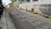 Bentuk Protes Warga, Jalan Desa Karangwidoro Dau Dipalang dan Ditanami Pohon Pisang